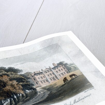 Brocket Hall, Herts, the seat of Lord Melbourne by Daniel Havell