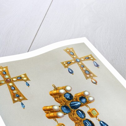 Gold crosses of a king of the Goths by Franz Kellerhoven