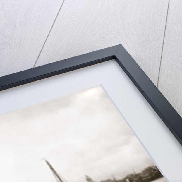 Rowing boat by a canal, Rotterdam by James Batkin