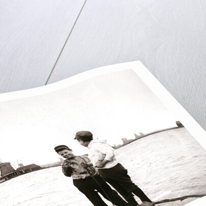 Boys by a canal, Laandam, Netherlands by James Batkin