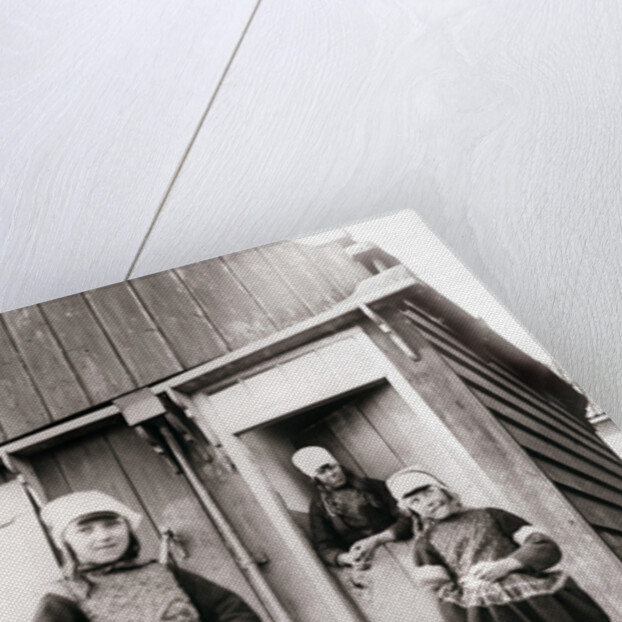 Girls in traditional dress, Marken Island, Netherlands by James Batkin