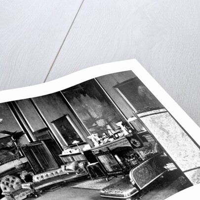 The Red Drawing Room in the Speaker's House, Palace of Westminster, London by Anonymous