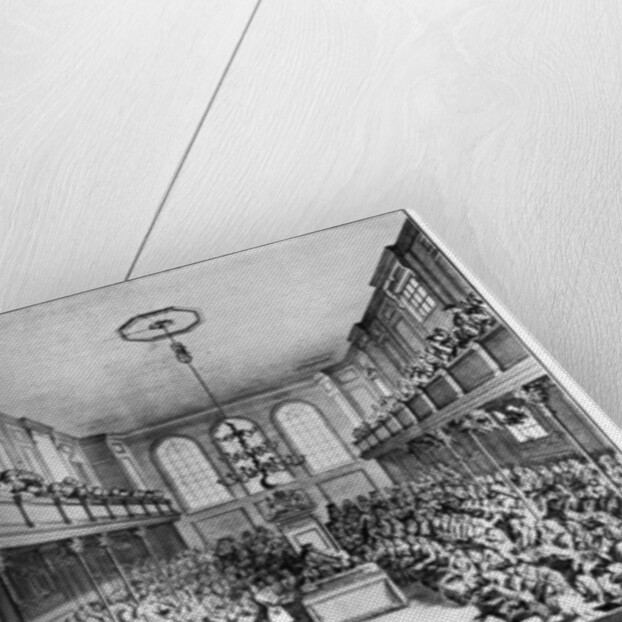 Interior of the House of Commons, Westminster, London by John Pine