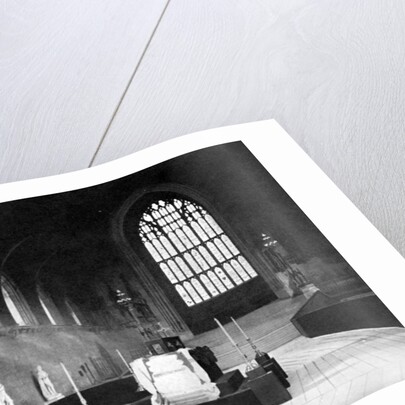 The lying in state of William Gladstone, Westminster Hall, London by John Benjamin Stone