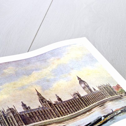 The Houses of Parliament from Lambeth Palace, Westminster, London by Anonymous