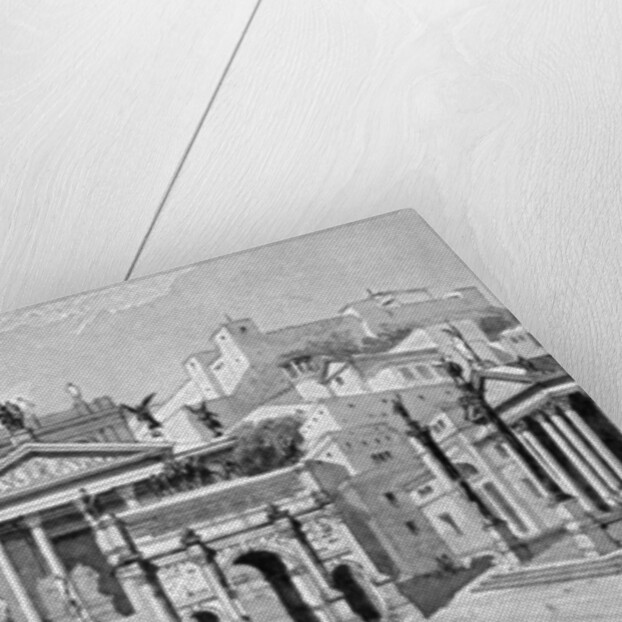 South and west sides of the Forum, Rome by C Hulsen