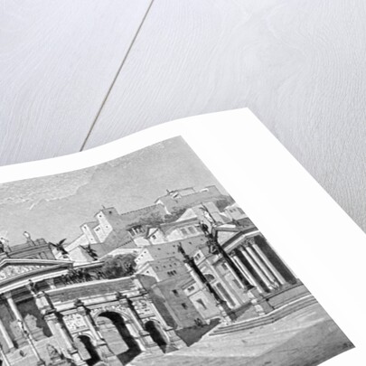 South and west sides of the Forum, Rome by C Hulsen