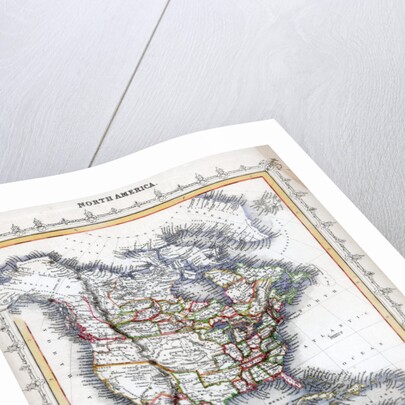 Map of North America by Anonymous