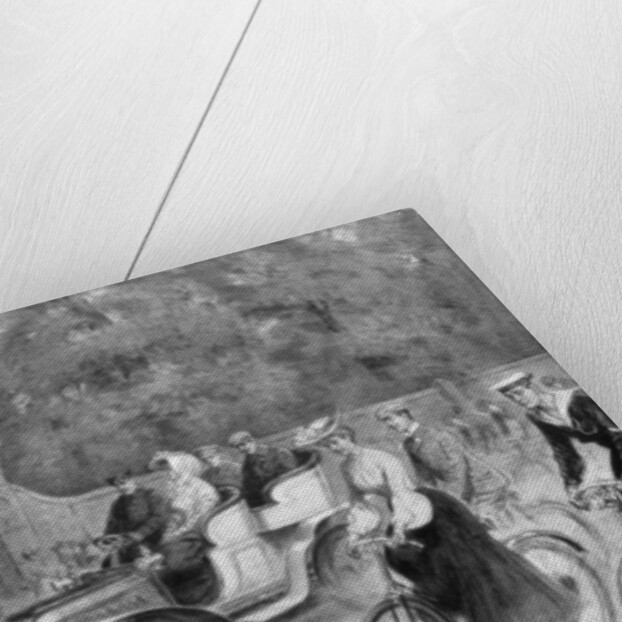 Motors and cycles in Kensington High Street, London by Percy Spence