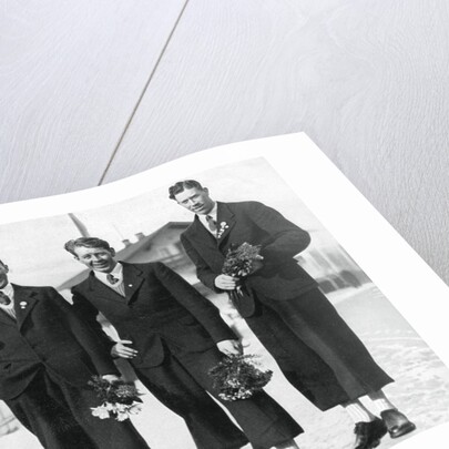 Swedish cross-country ski team, Winter Olympic Games, Garmisch-Partenkirchen, Germany by Anonymous