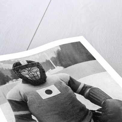 Teiji Homna, Japan ice hockey team, Winter Olympics, Garmisch-Partenkirchen, Germany by Anonymous