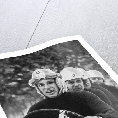 Swiss four man bobsleigh team, Winter Olympic Games, Garmisch-Partenkirchen, Germany by Anonymous