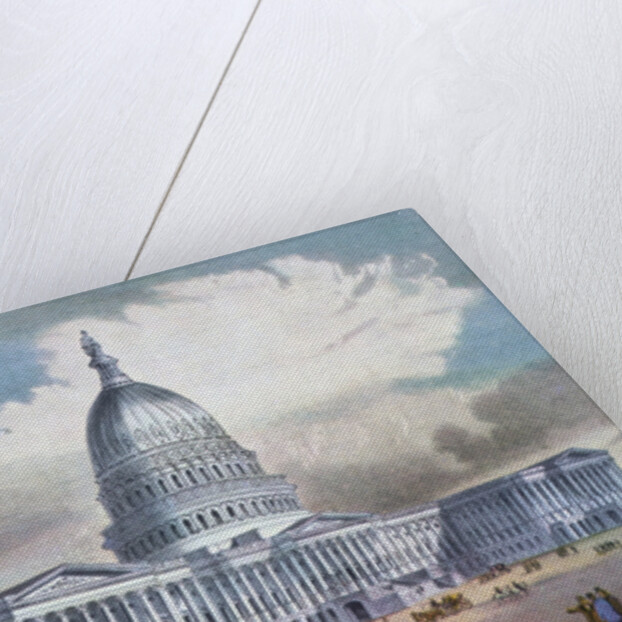 Washington, United States Capitol by Currier and Ives