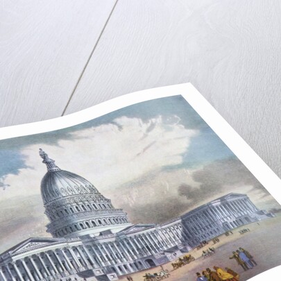 Washington, United States Capitol by Currier and Ives