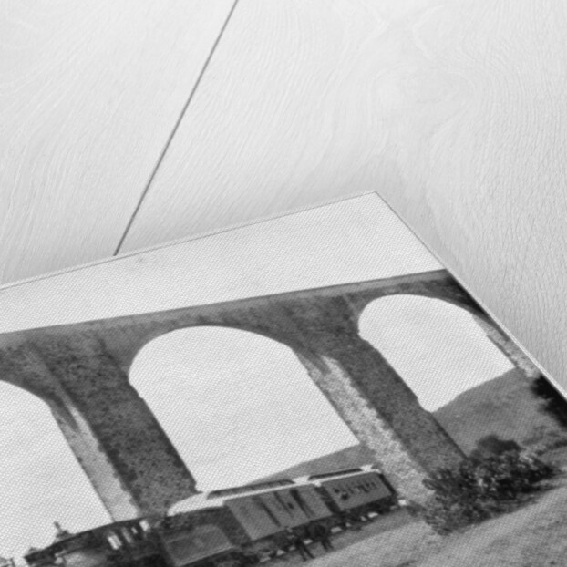 Aqueduct near Queretaro, Mexico by John L Stoddard