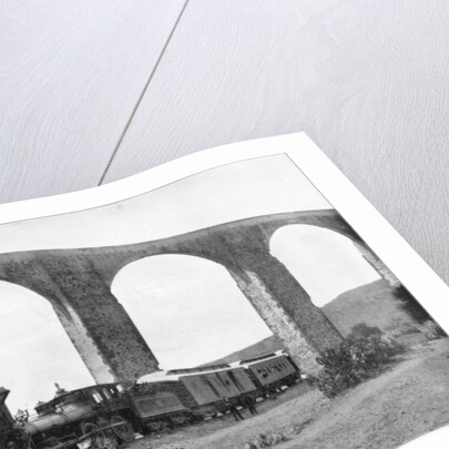 Aqueduct near Queretaro, Mexico by John L Stoddard