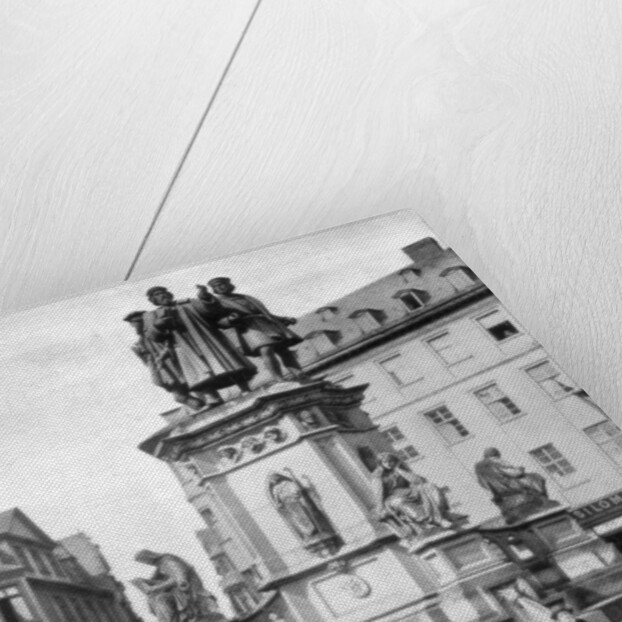 The Gutenberg Monument, Frankfurt, Germany by John L Stoddard