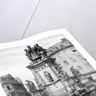 The Gutenberg Monument, Frankfurt, Germany by John L Stoddard