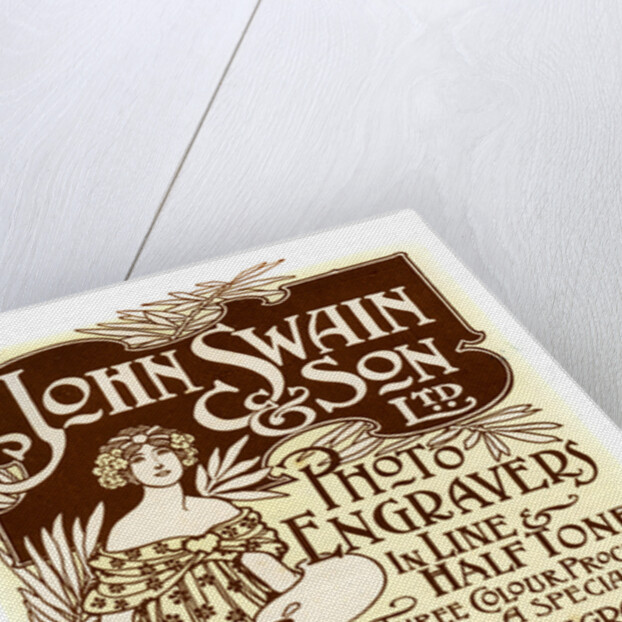 Advertisement for John Swain & Son, printers by John Swain & Son