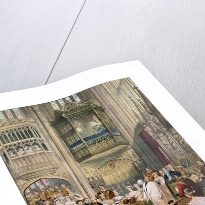 Princess Alexandra's and Prince Edward's wedding, St Georges Chapel at Windsor by Robert Dudley