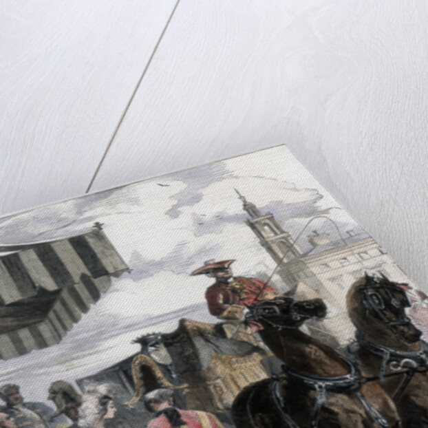 Lady going out during 'The London Season' by Edmund Morin