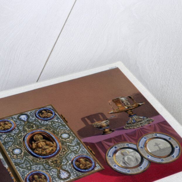 A Gospel Cover and Ecclesiastical Plate by John Burley Waring