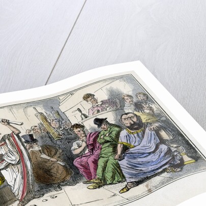 Cicero denouncing Cataline by John Leech