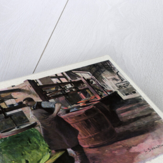 Lens manufacture, Paris World Exposition by L Sabattier