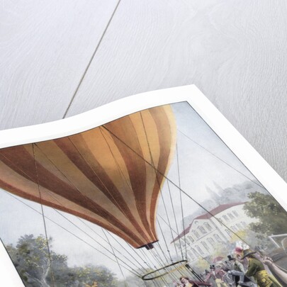 Joseph Louis Gay-Lussac's hot air balloon ascent, Paris, September 1804 by Anonymous
