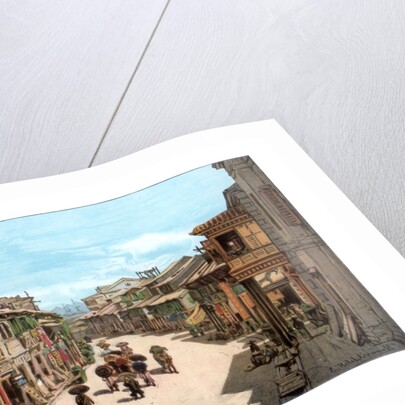 A street in Hong Kong by Anonymous