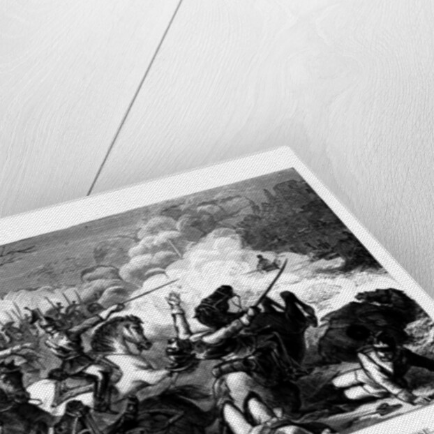 Destruction of Count Bismarck's Cuirassiers by the Mitrailleuse by Anonymous