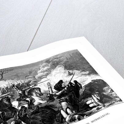 Destruction of Count Bismarck's Cuirassiers by the Mitrailleuse by Anonymous