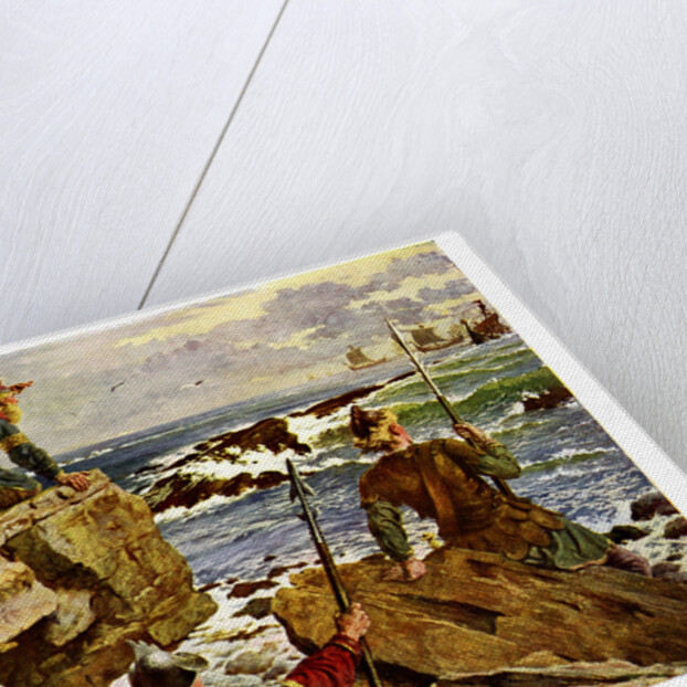 The Danes Sailing up the English Channel, c877 AD by Anonymous