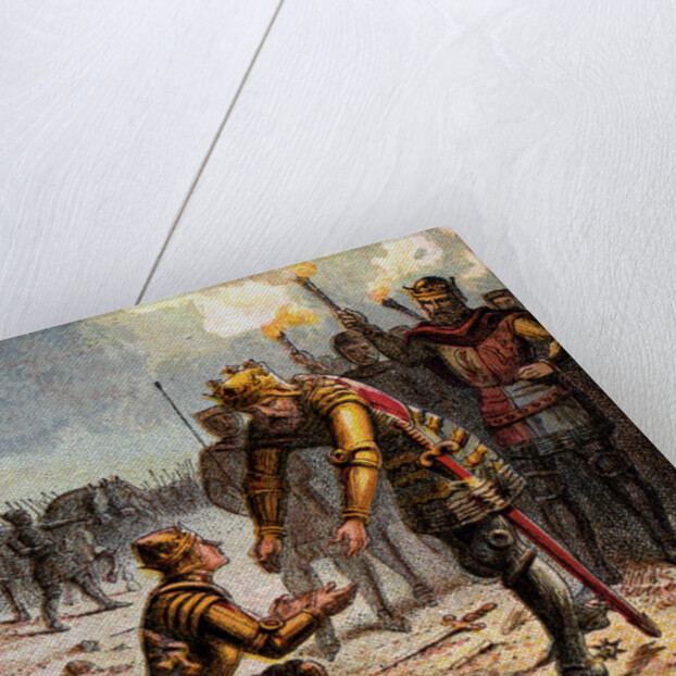 The Black Prince At Crecy by Anonymous