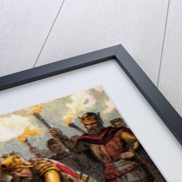 The Black Prince At Crecy by Anonymous