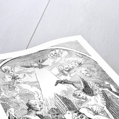 A Satire on the Altar-piece by Kent in St Clement Danes Church, Westminster by William Hogarth