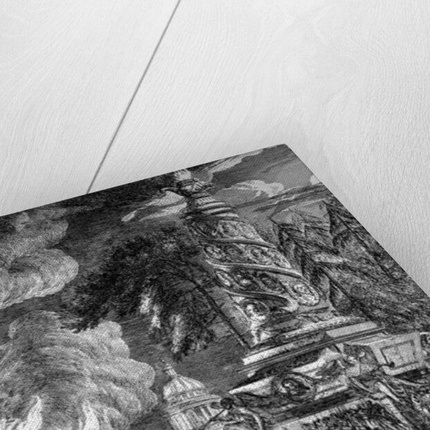 The burning of the Temple at Ephesus by Paul Sandby