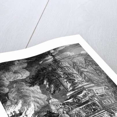 The burning of the Temple at Ephesus by Paul Sandby