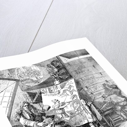 Burlesque sur le burlesque by Paul Sandby