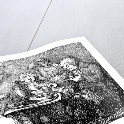 James Boswell, his wife, and Dr Johnson at tea in Edinburgh by Thomas Rowlandson