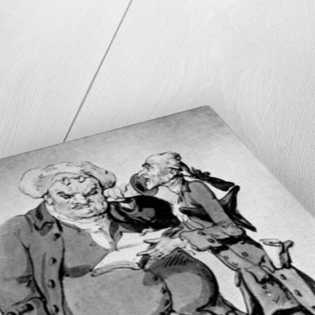 Starving poet and publisher by Thomas Rowlandson