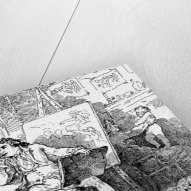 The Historian animating the mind of a young painter by Thomas Rowlandson