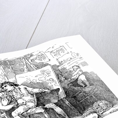 The Historian animating the mind of a young painter by Thomas Rowlandson