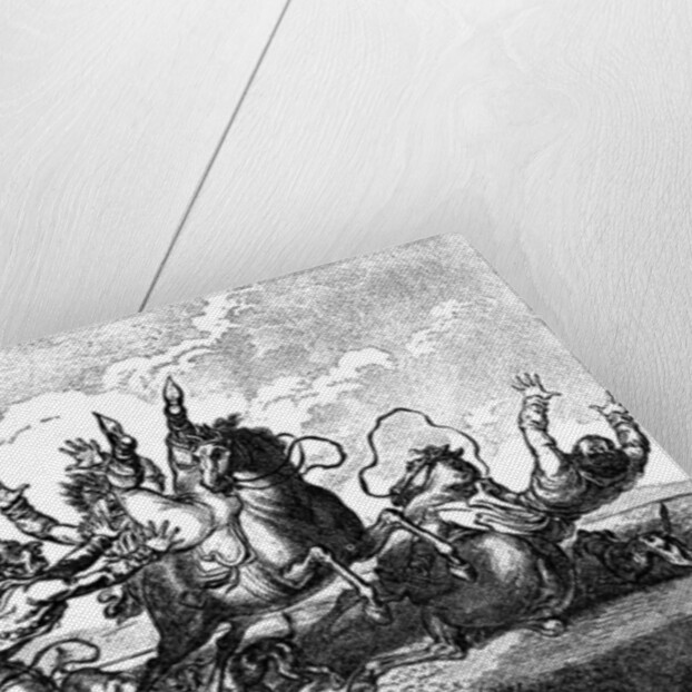 Hounds throwing off by Henry William Bunbury