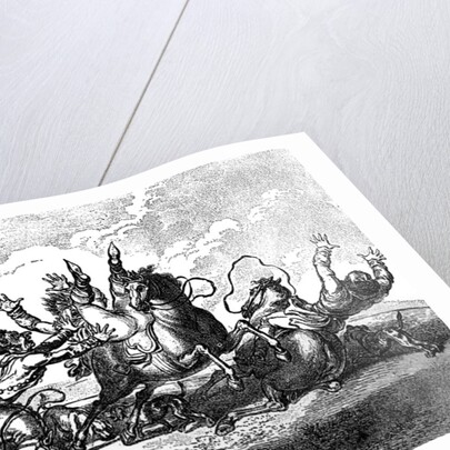 Hounds throwing off by Henry William Bunbury