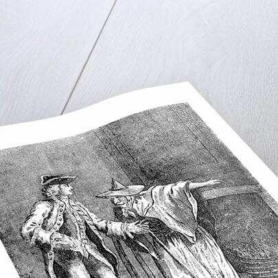 'The Gypsey conversing with ye Inspector General of Great Britain,' c1753 by Anonymous