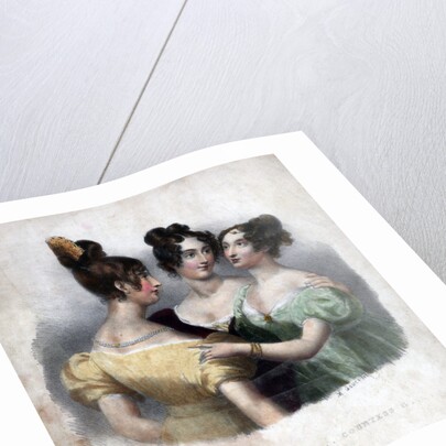 Three 19th century ladies by Maxim Gauci