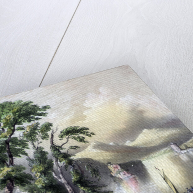 The Lake of Killarney with the ruins of Innisfallen Abbey, Ireland by John Brandard