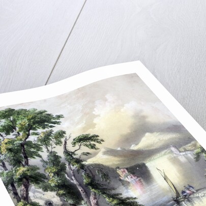 The Lake of Killarney with the ruins of Innisfallen Abbey, Ireland by John Brandard