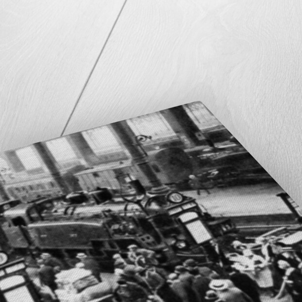 Arrival of Train at North Station, Paris by Ernest Flammarion